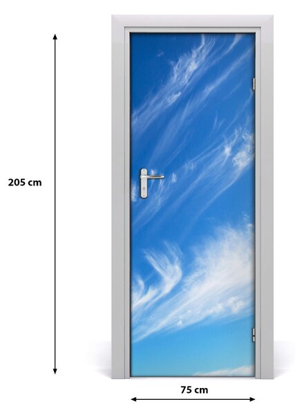 Poster adesivo per porta Nuvole nel cielo 75x205 cm