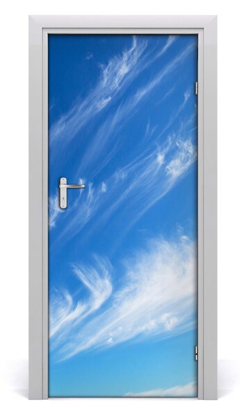 Poster adesivo per porta Nuvole nel cielo 75x205 cm