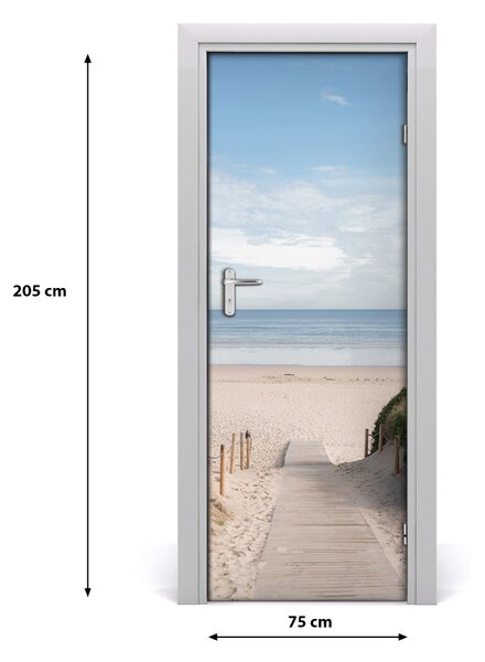 Sticker porta Sentiero per la spiaggia 75x205 cm