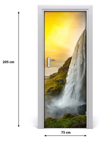 Adesivo per porta interna Casca a cascata 75x205 cm