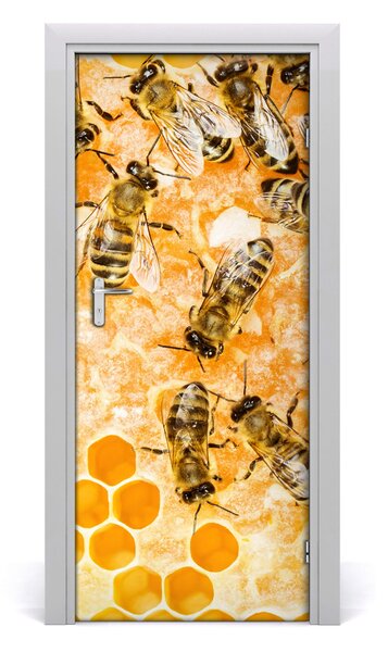 Adesivo per porta Api funzionanti 75x205 cm