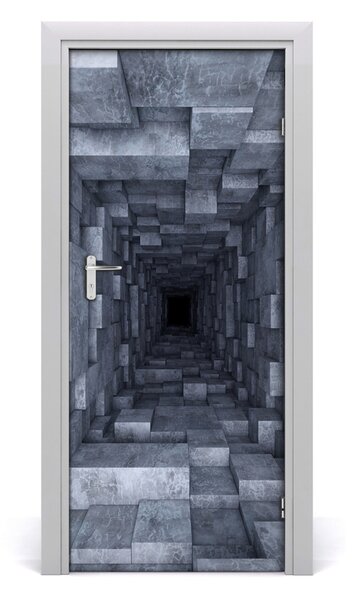 Poster adesivo per porta Tunnel 75x205 cm