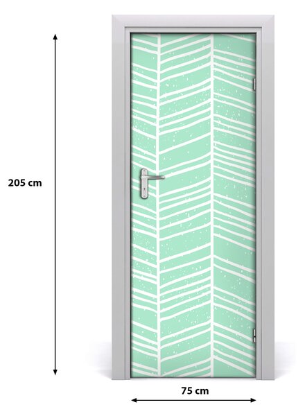 Adesivo per porta interna Pattern Flankeet 75x205 cm
