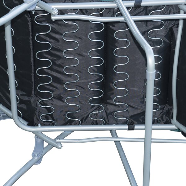 VivaGarden Sdraio da Giardino Pieghevole Imbottita con Poggiagambe Schienale Reclinabile Set 2 Sdraio in Acciaio/Poliestere Dimensioni 60x73x102 cm