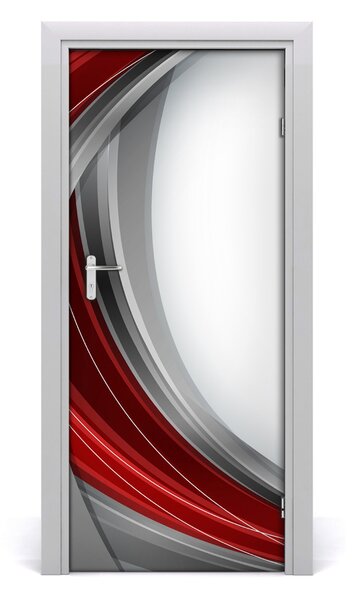 Adesivo per porta Onde di sfondo 75x205 cm