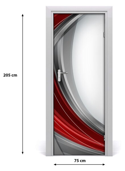 Adesivo per porta Onde di sfondo 75x205 cm