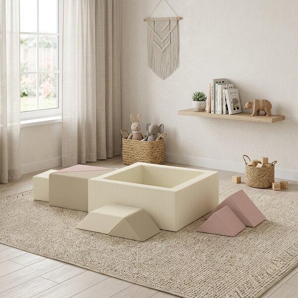 AIYAPLAY Percorso motricità per bambini da 9 pezzi con piscina per palline, Multicolore | Aosom Italy