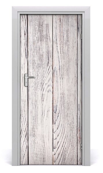 Adesivo per porta interna Muro di legno 75x205 cm