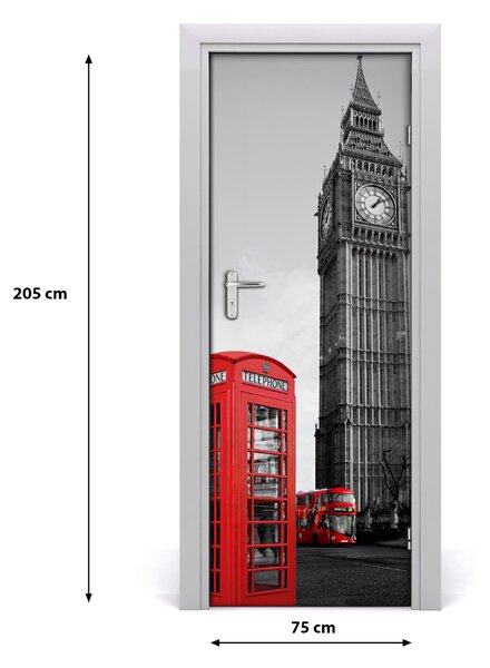 Rivestimento Per Porta Big Ben London 75x205 cm