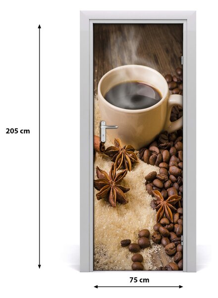 Rivestimento Per Porta tazza di caff? 75x205 cm