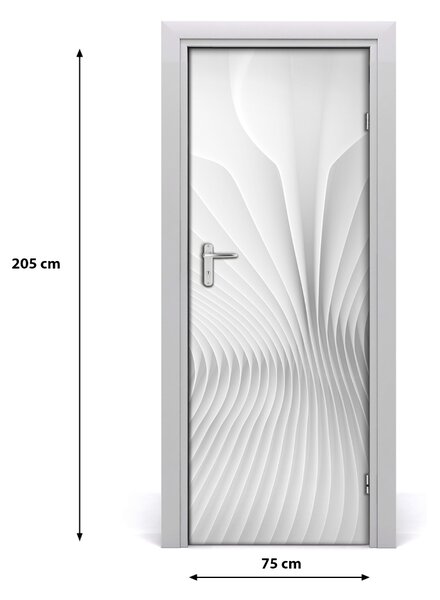 Adesivo per porta interna Linee di astrazione 75x205 cm
