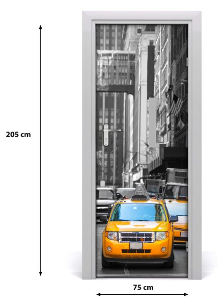 Rivestimento Per Porta Taxi di New York 75x205 cm