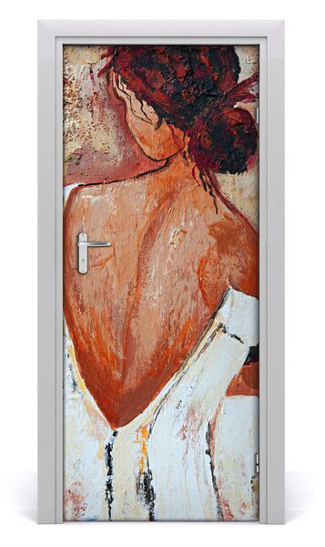 Adesivo per porta interna Donna 75x205 cm