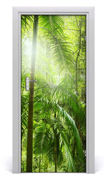 Poster adesivo per porta la foresta pluviale 75x205 cm