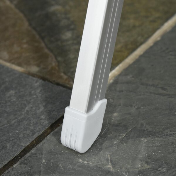 VivaGarden Sdraio da Giardino Pieghevole Schienale Reclinabile in Alluminio/Tessuto Dimensioni 75x61,5x76-115 cm colore Grigio