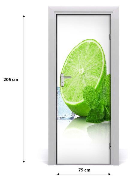 Rivestimento Per Porta Lime e ghiaccio 75x205 cm
