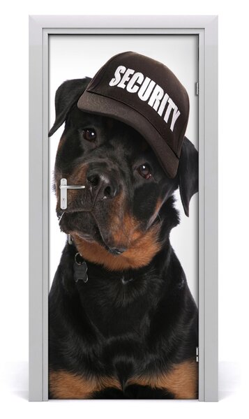 Poster adesivo per porta rottweiler 75x205 cm