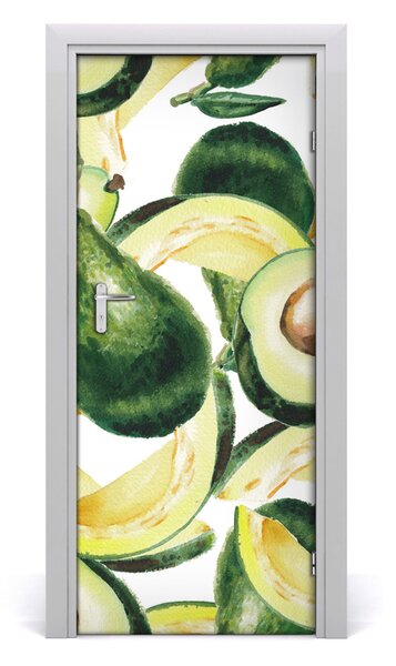 Adesivo per porta Avocado 75x205 cm