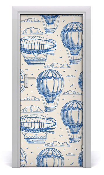 Adesivo per porta Registi e palloncini 75x205 cm