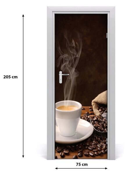 Rivestimento Per Porta tazza di caff? 75x205 cm