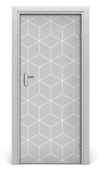 Adesivo per porta Sfondo geometrico 75x205 cm