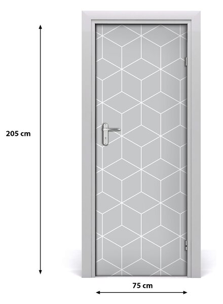Adesivo per porta Sfondo geometrico 75x205 cm