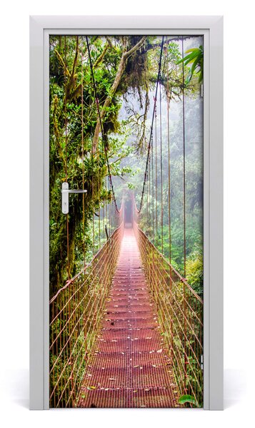 Adesivo per porta Ponte sospeso 75x205 cm