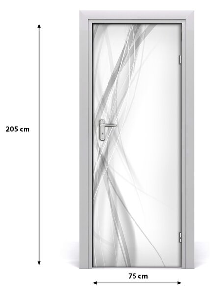 Adesivo per porta Astrazione d'onda 75x205 cm