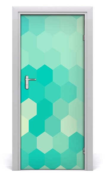 Adesivo per porta interna Sfondo geometrico 75x205 cm