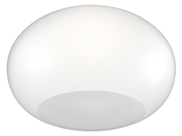 Plafoniera vetro soffiato bianco latte top light casper 1218 pl42 bi e27 led - Top Light