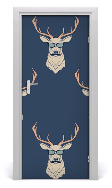 Adesivo per porta interna Deer hipster 75x205 cm