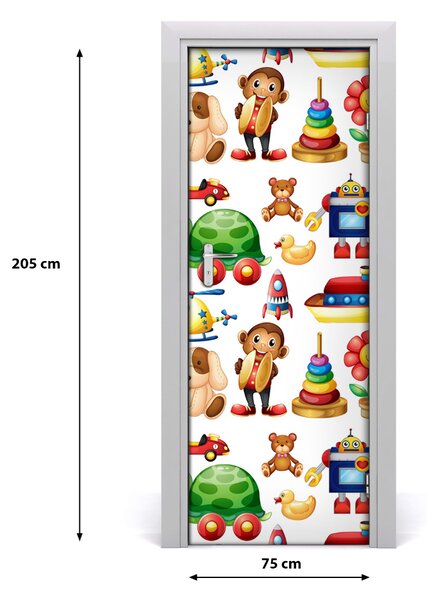 Adesivo per porta Giocattoli 75x205 cm