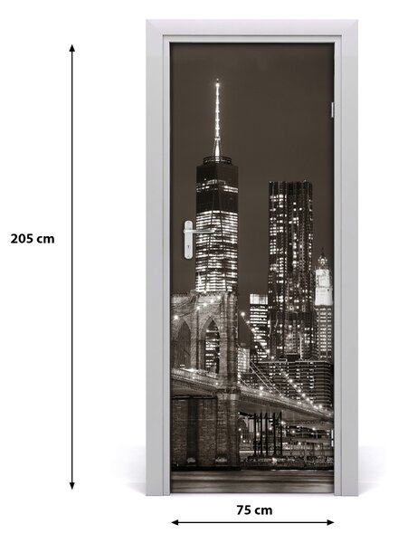 Rivestimento Per Porta Manhattan New York 75x205 cm