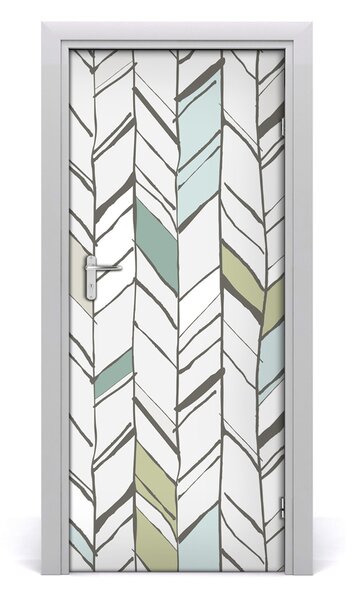Poster adesivo per porta Pattern Flankeet 75x205 cm