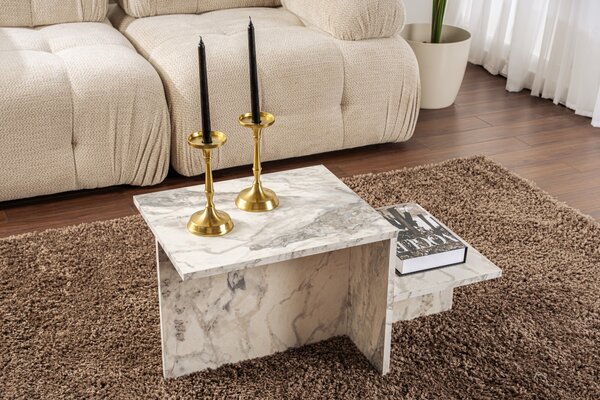 Skye Decor, Harmony - Marmo Fressia, Tavolini, Marmo Frisia, 80 x 40 x 40 cm