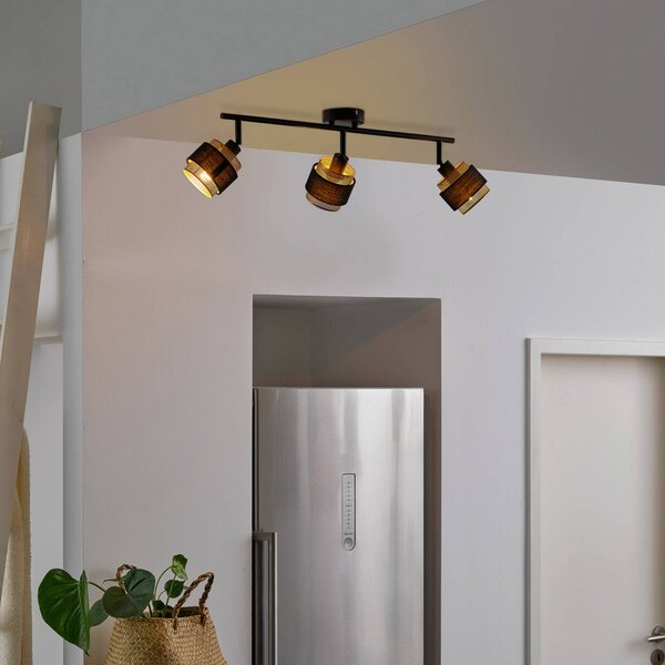 OSRAM Plafoniera soffitto Decor Spot Hornet,, Nero, Soggiorno / Sala da pranzo, Tessuto / Stoffa / Seta, Moderno, Plafoniera