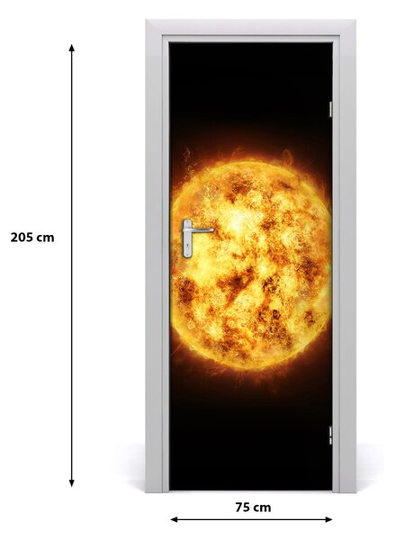 Adesivo per porta interna Sole 75x205 cm