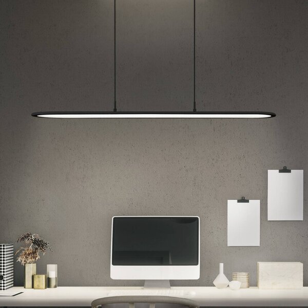 OSRAM LED pendente Office line pannello Ellipse nero 940 dimmerabile Panel Ellipse,, Nero, Studio / Ufficio, Alluminio, Moderno