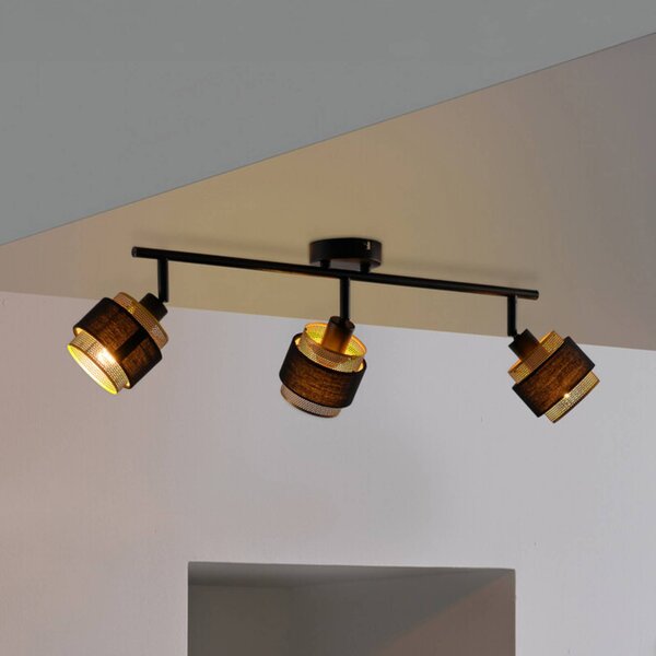 OSRAM Plafoniera soffitto Decor Spot Hornet,, Nero, Soggiorno / Sala da pranzo, Tessuto / Stoffa / Seta, Moderno, Plafoniera