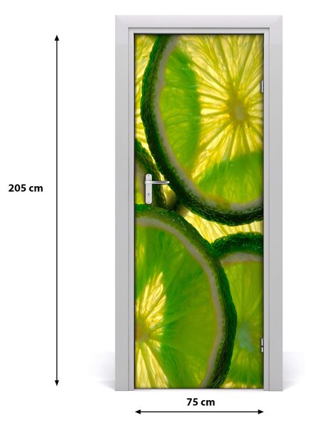 Rivestimento Per Porta Fette di calce 75x205 cm