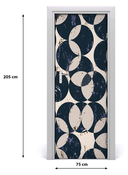 Adesivo per porta Sfondo geometrico 75x205 cm