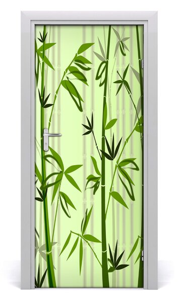 Poster adesivo per porta sul bamb? porta 75x205 cm