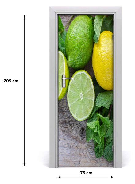 Rivestimento Per Porta Lime e limone 75x205 cm