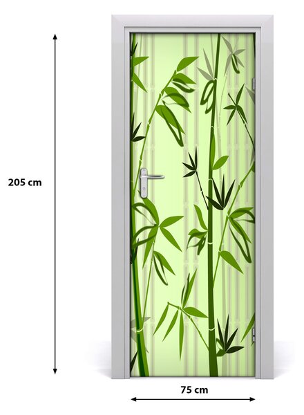 Poster adesivo per porta sul bamb? porta 75x205 cm