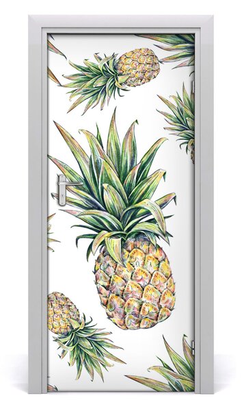 Adesivo per porta Ananas 75x205 cm