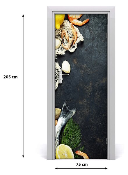 Rivestimento Per Porta Frutti di mare 75x205 cm