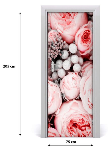 Sticker porta Mazzo di fiori 75x205 cm