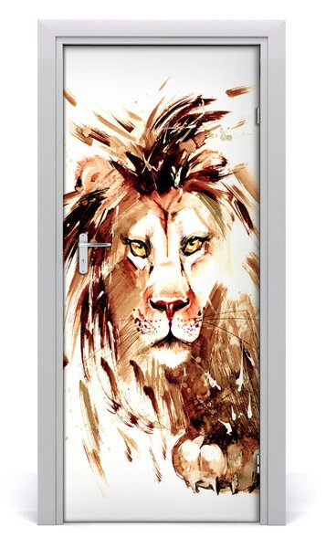 Sticker porta Leone 75x205 cm