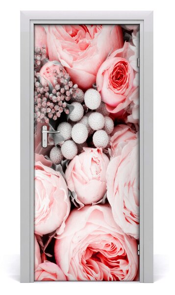 Sticker porta Mazzo di fiori 75x205 cm