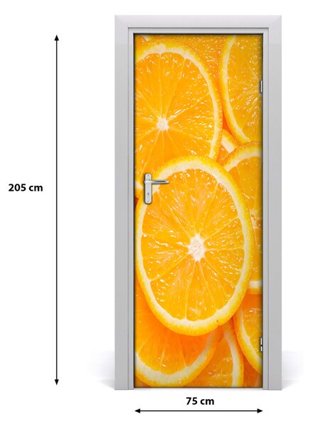 Rivestimento Per Porta Fette di arancione 75x205 cm